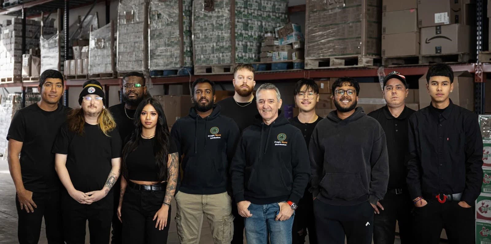 Team at warehouse